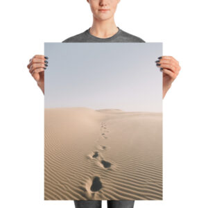 Leave Only footprints - Photo paper poster